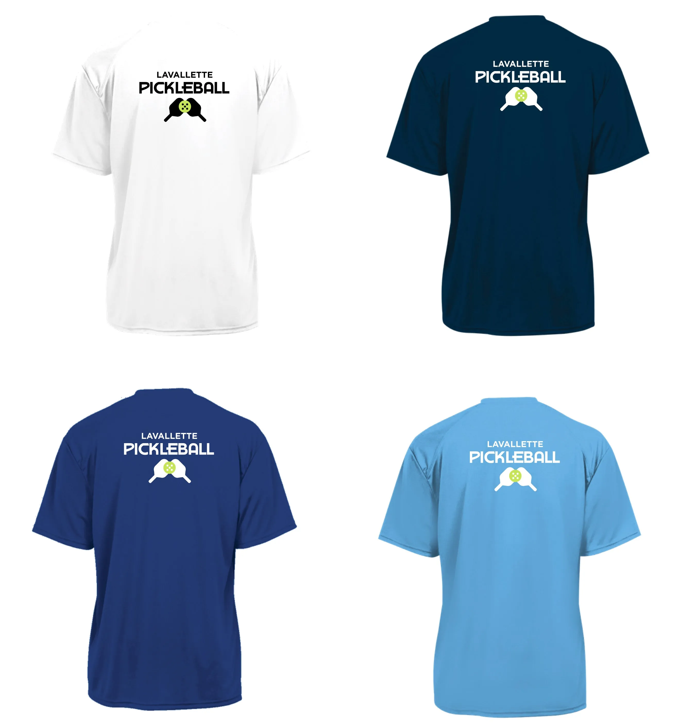Lavallette Pickleball Men's Performance Short Sleeve Shirt - Happy People Play Pickleball