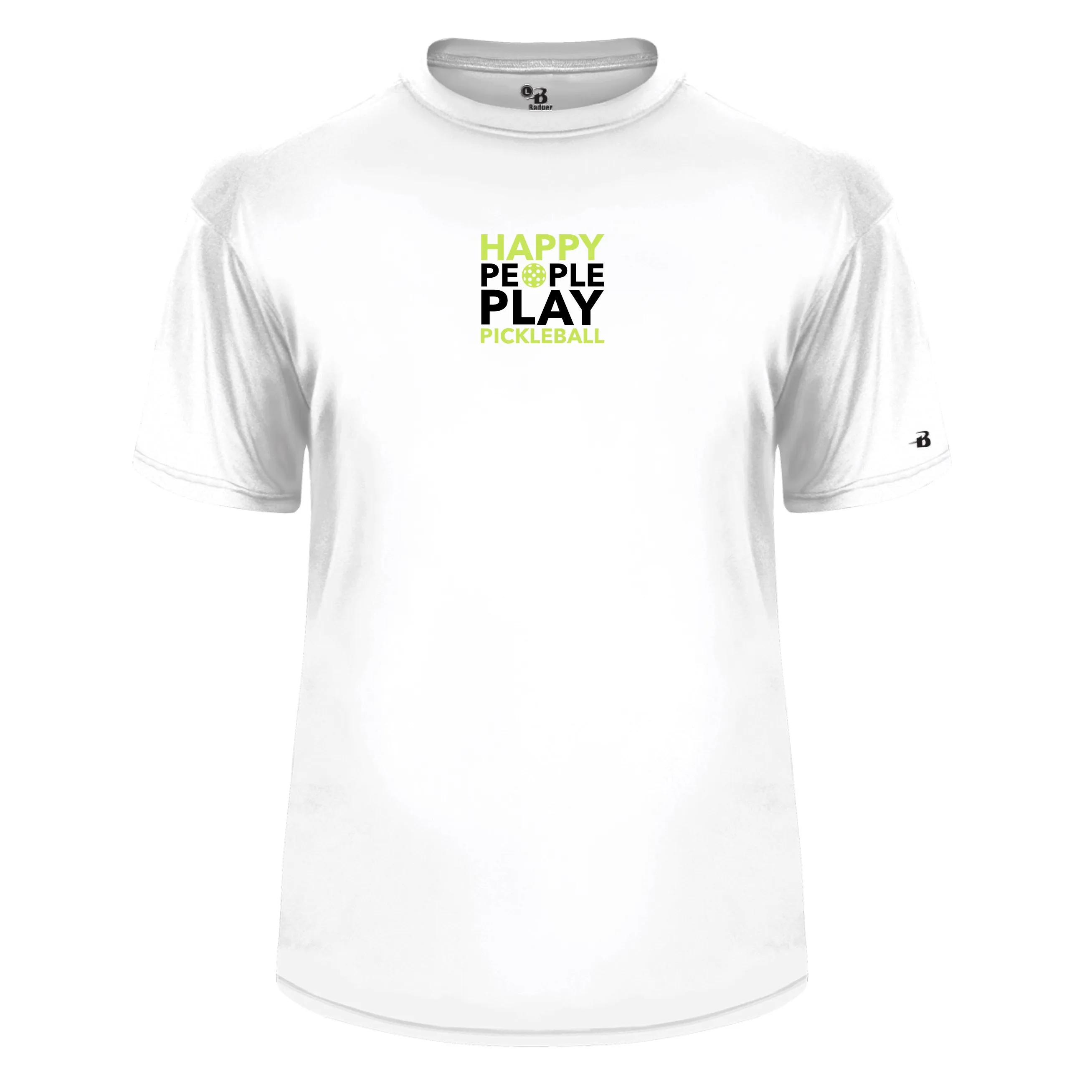 Lavallette Pickleball Men's Performance Short Sleeve Shirt - Happy People Play Pickleball