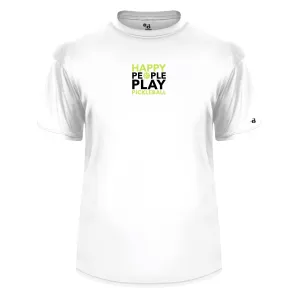 Lavallette Pickleball Men's Performance Short Sleeve Shirt - Happy People Play Pickleball