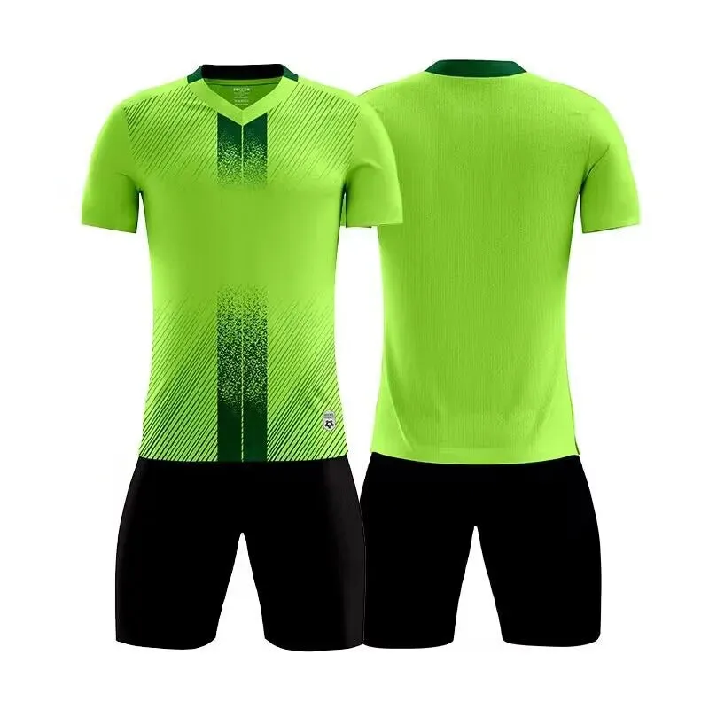 Men Football Kids Personalized Soccer Jersey Set Custom Polyester Soccer Uniform Breathable Training Football Uniform For Boy
