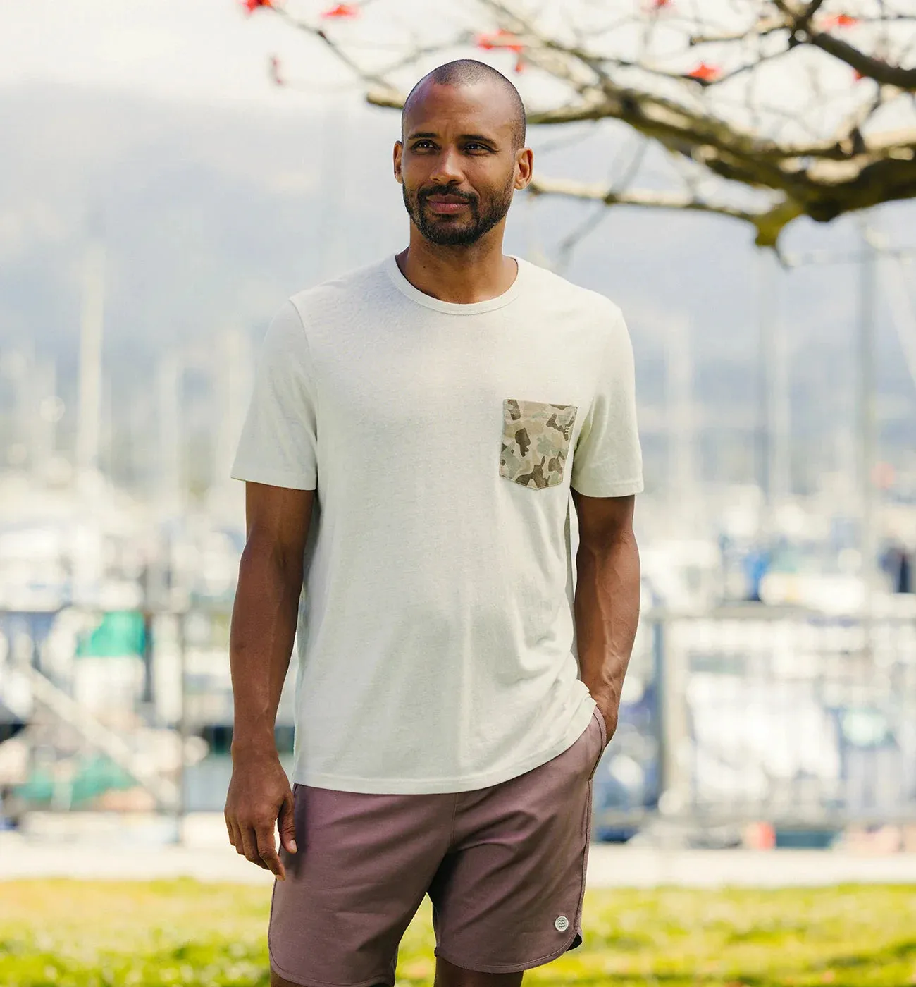Men's Barrier Island Camo Pocket Tee