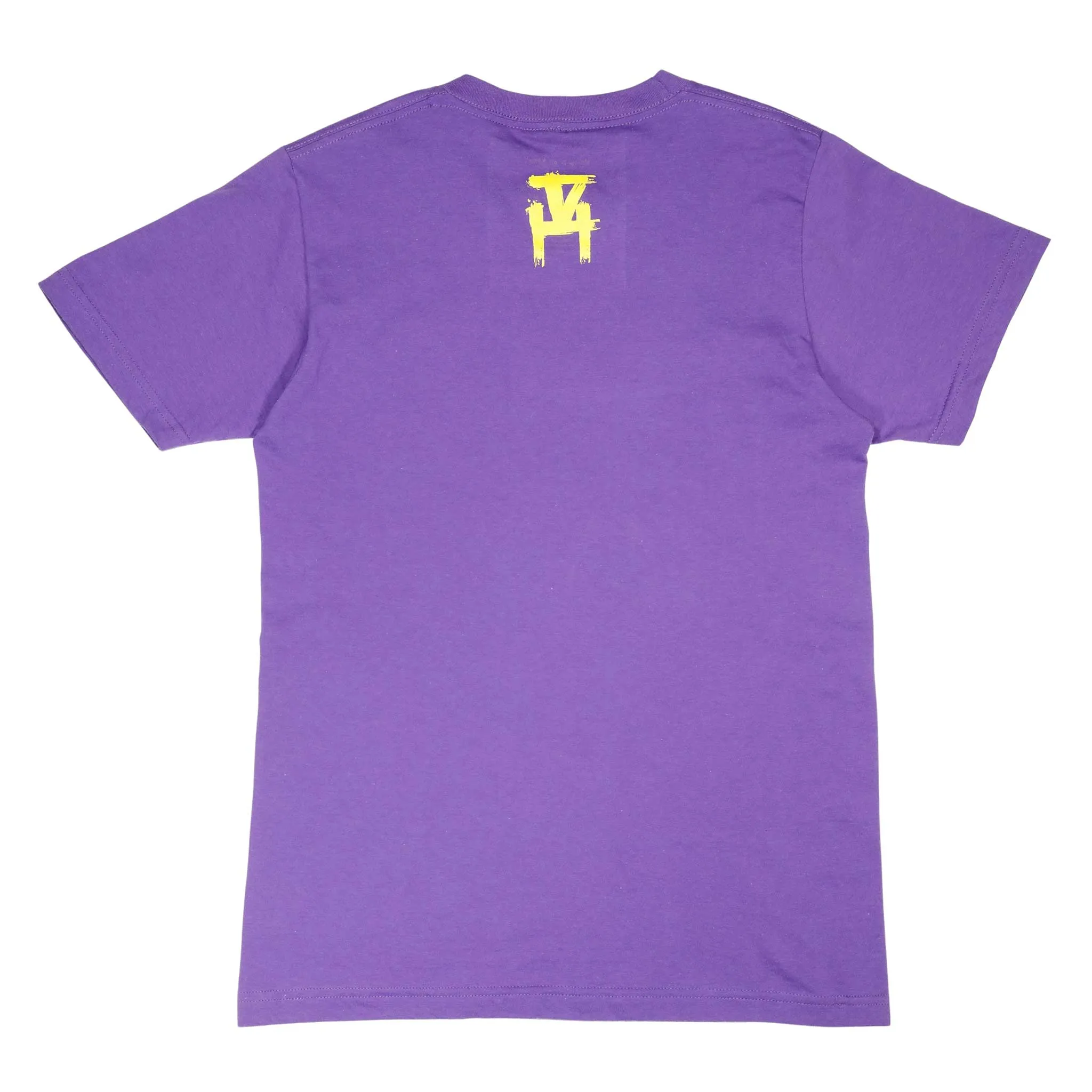 Men's - Heart Purple and Gold Crew Neck T-Shirt