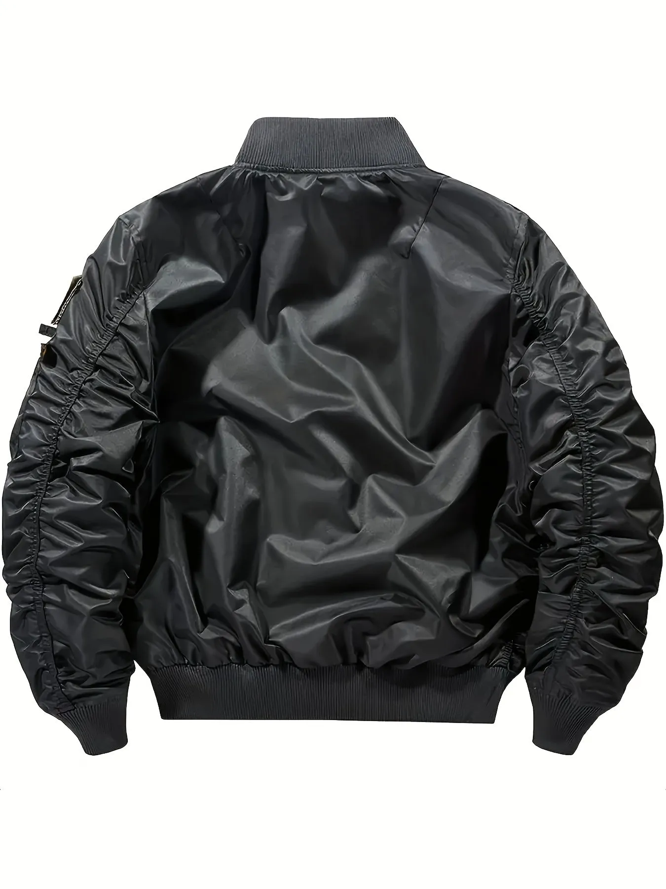 Men's Relaxed Fit Flag Graphic Print Jacket - Water-Resistant, Breathable, Zip-Up Long Sleeve Outwear with Multiple Pockets for Outdoor Activities - Casual Baseball Collar, Versatile and Comfortable
