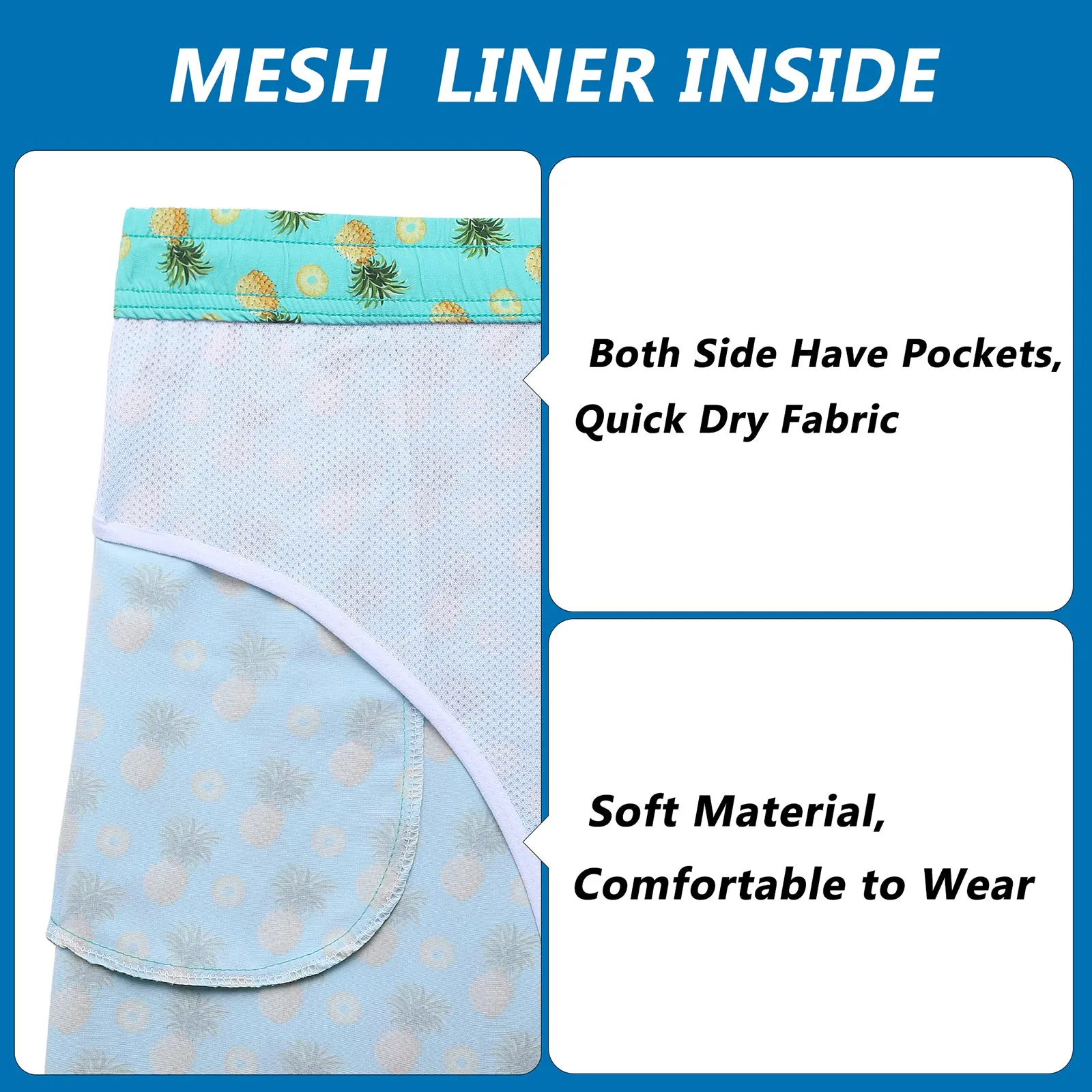 Men's swimming trunks quick dry beach shorts
