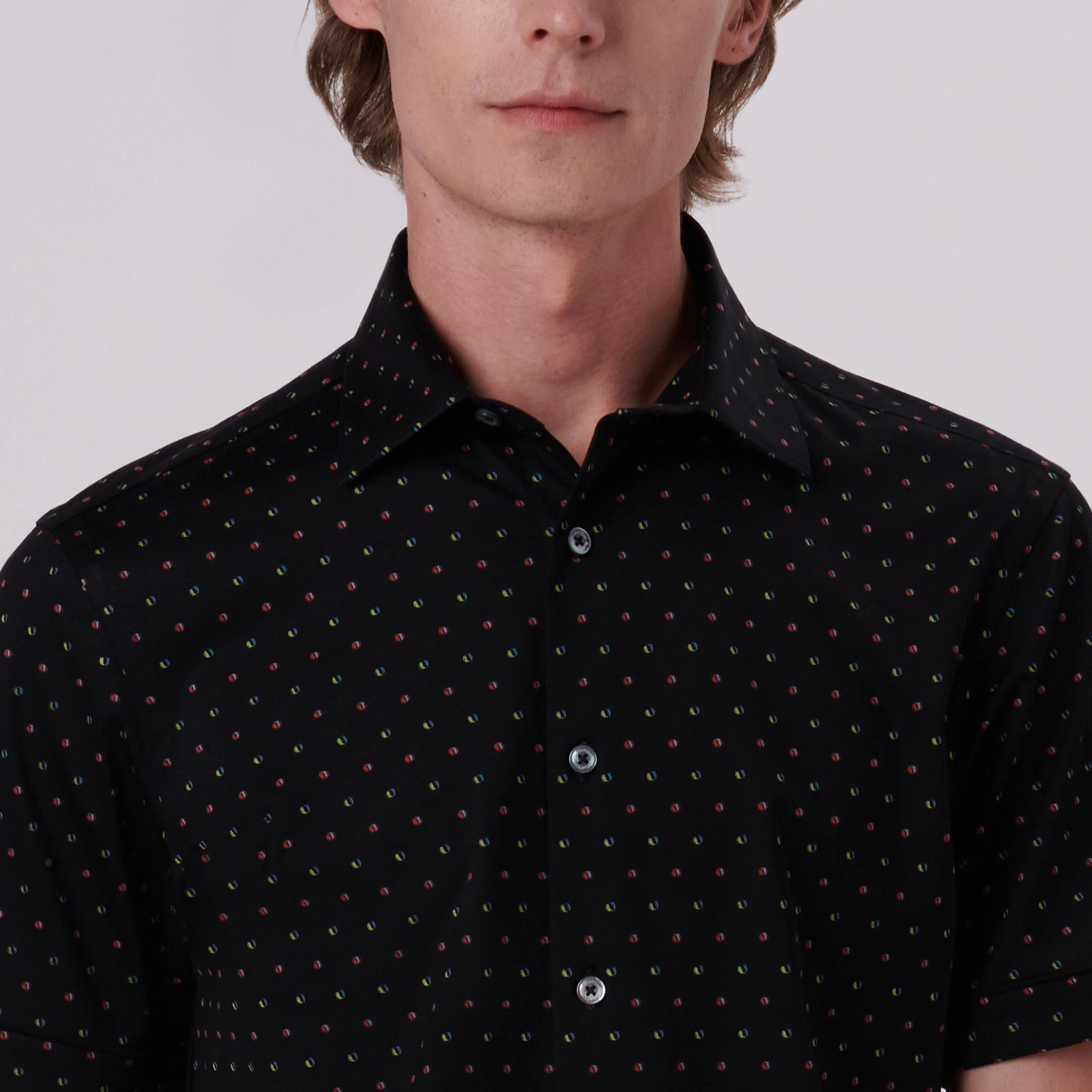 Miles Abstract Print OoohCotton Short Sleeve Shirt