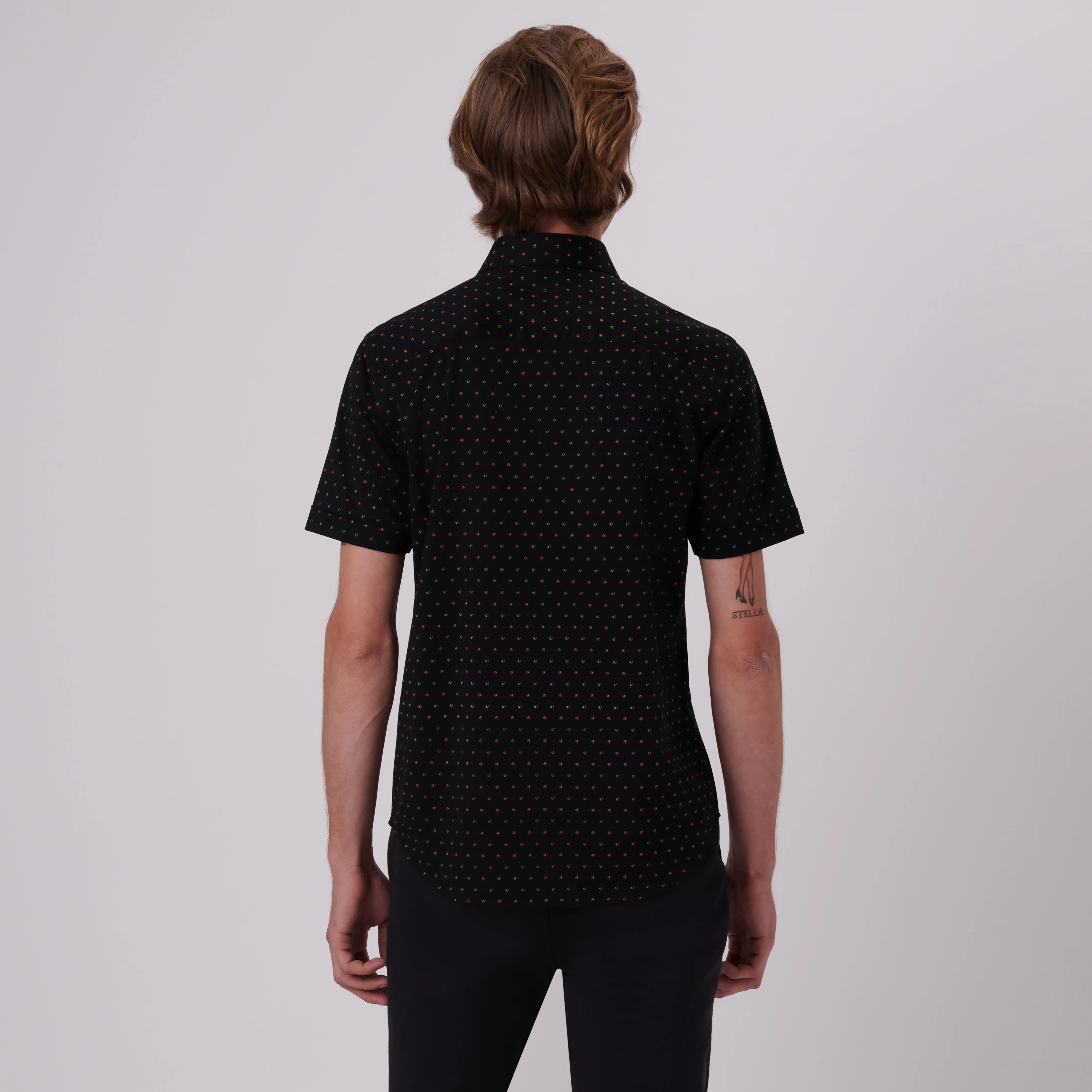 Miles Abstract Print OoohCotton Short Sleeve Shirt