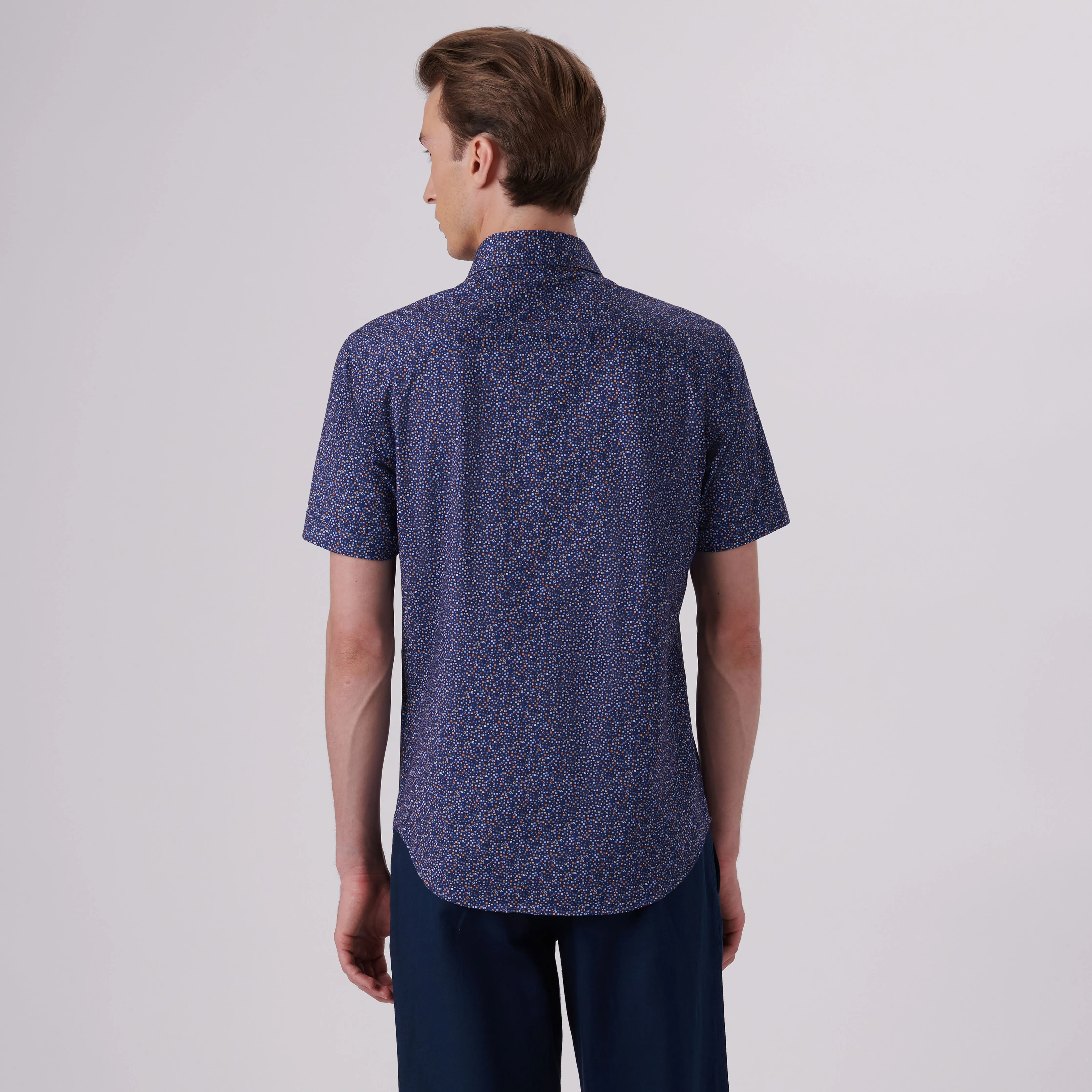 MILES Confetti Print OoohCotton Short Sleeve Shirt