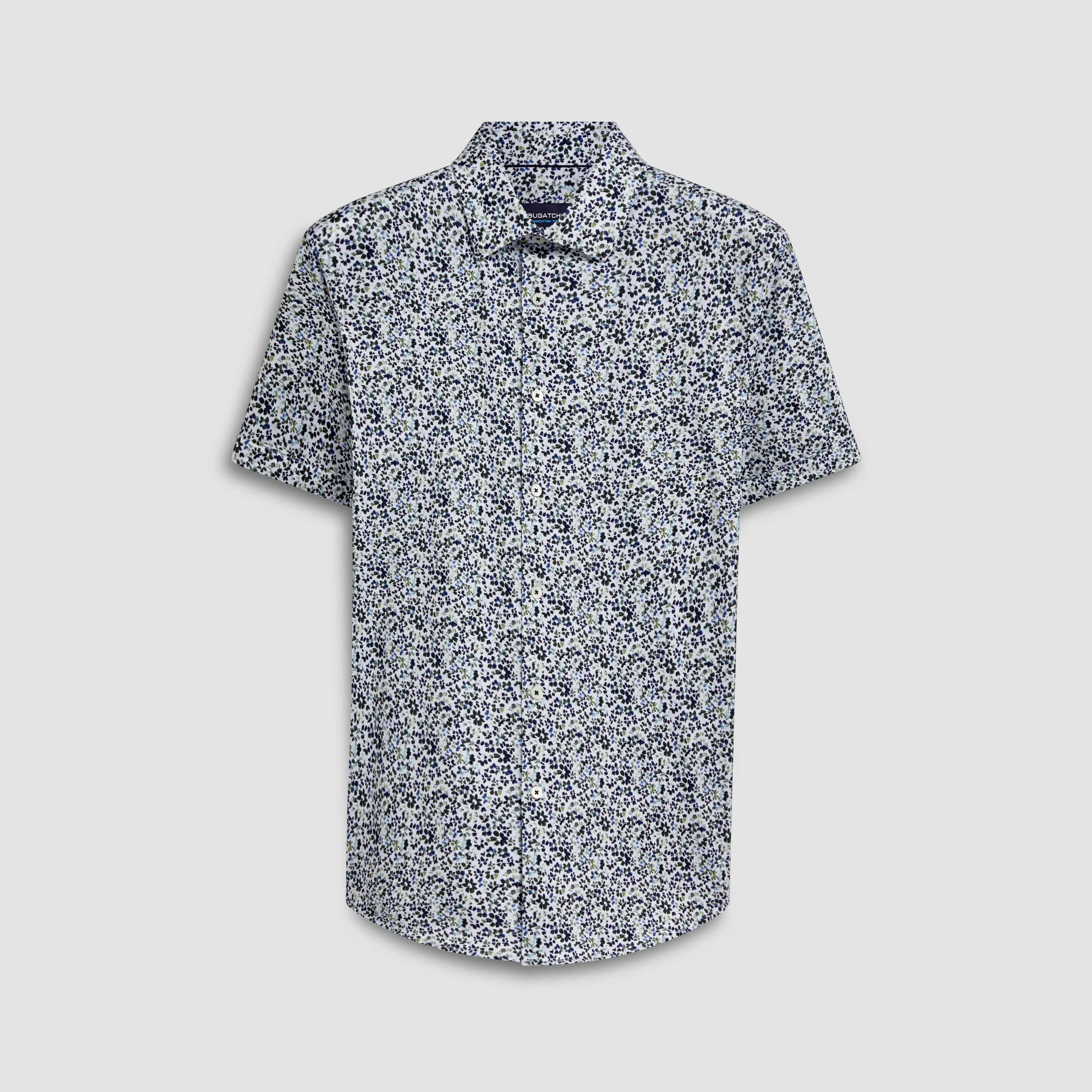 Miles Floral Print OoohCotton Short Sleeve Shirt