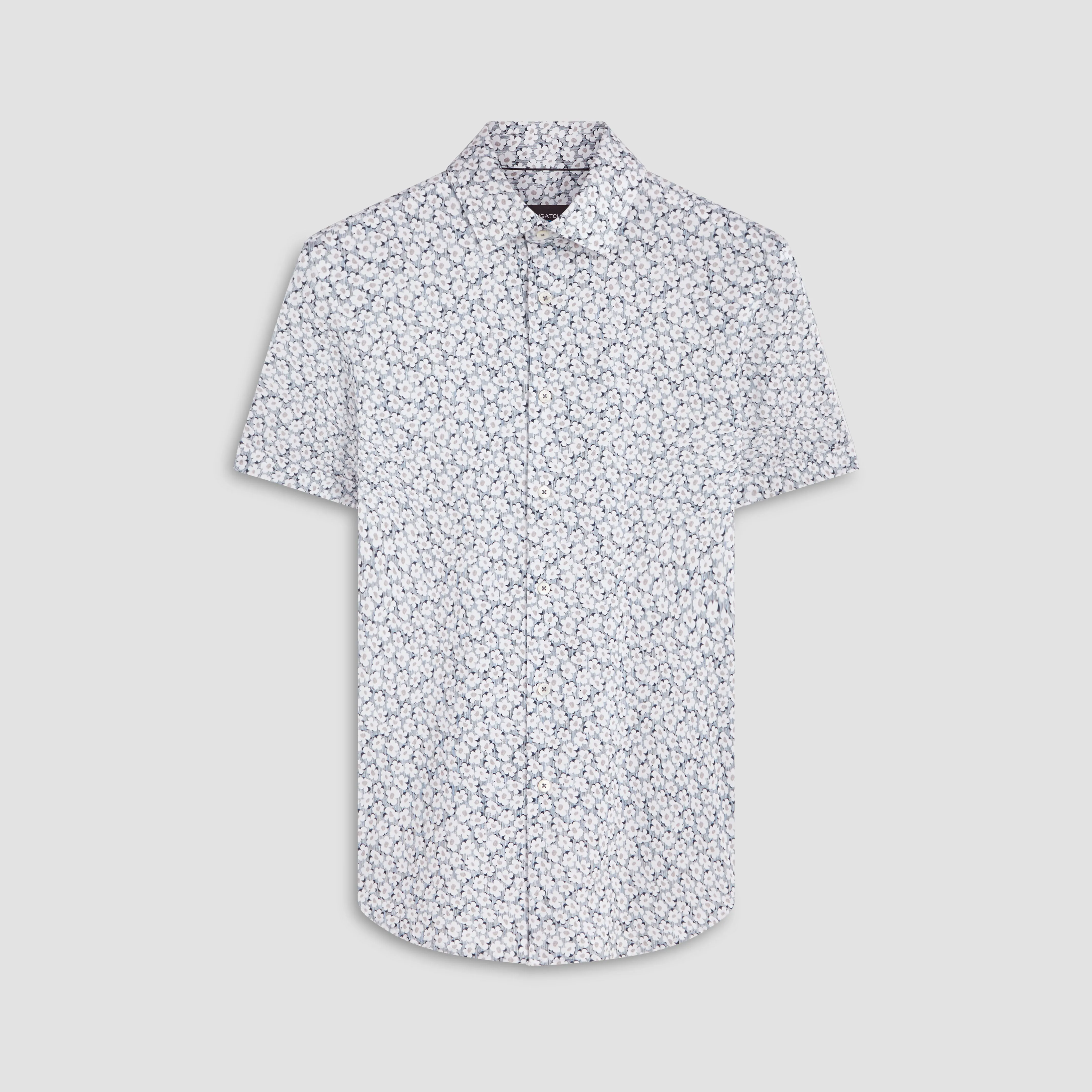 Miles Floral Print OoohCotton Short Sleeve Shirt