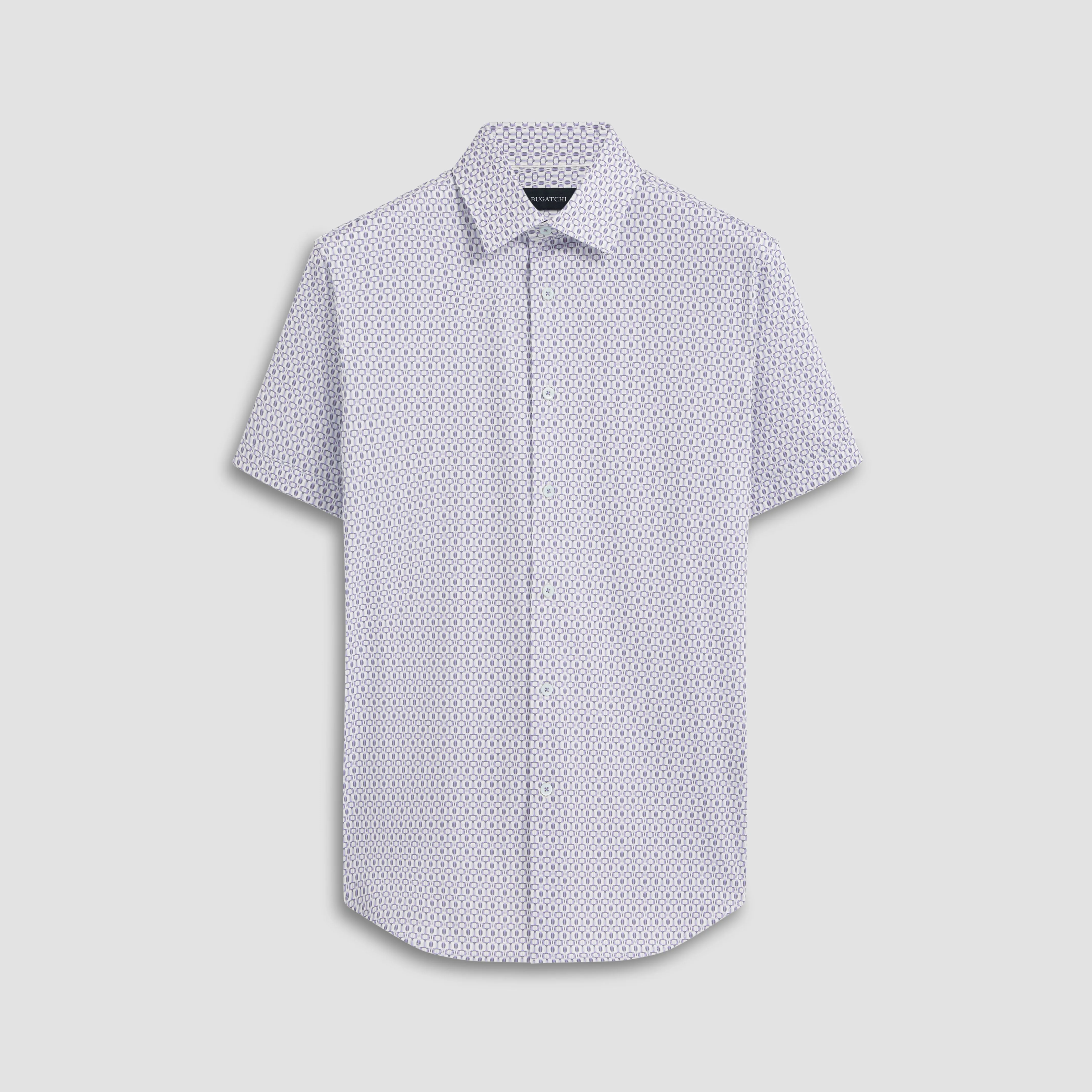 Miles Geometric OoohCotton Short Sleeve Shirt