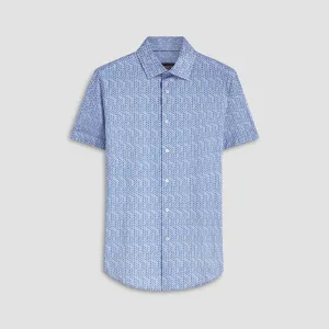 Miles Geometrical Print OoohCotton Short Sleeve Shirt