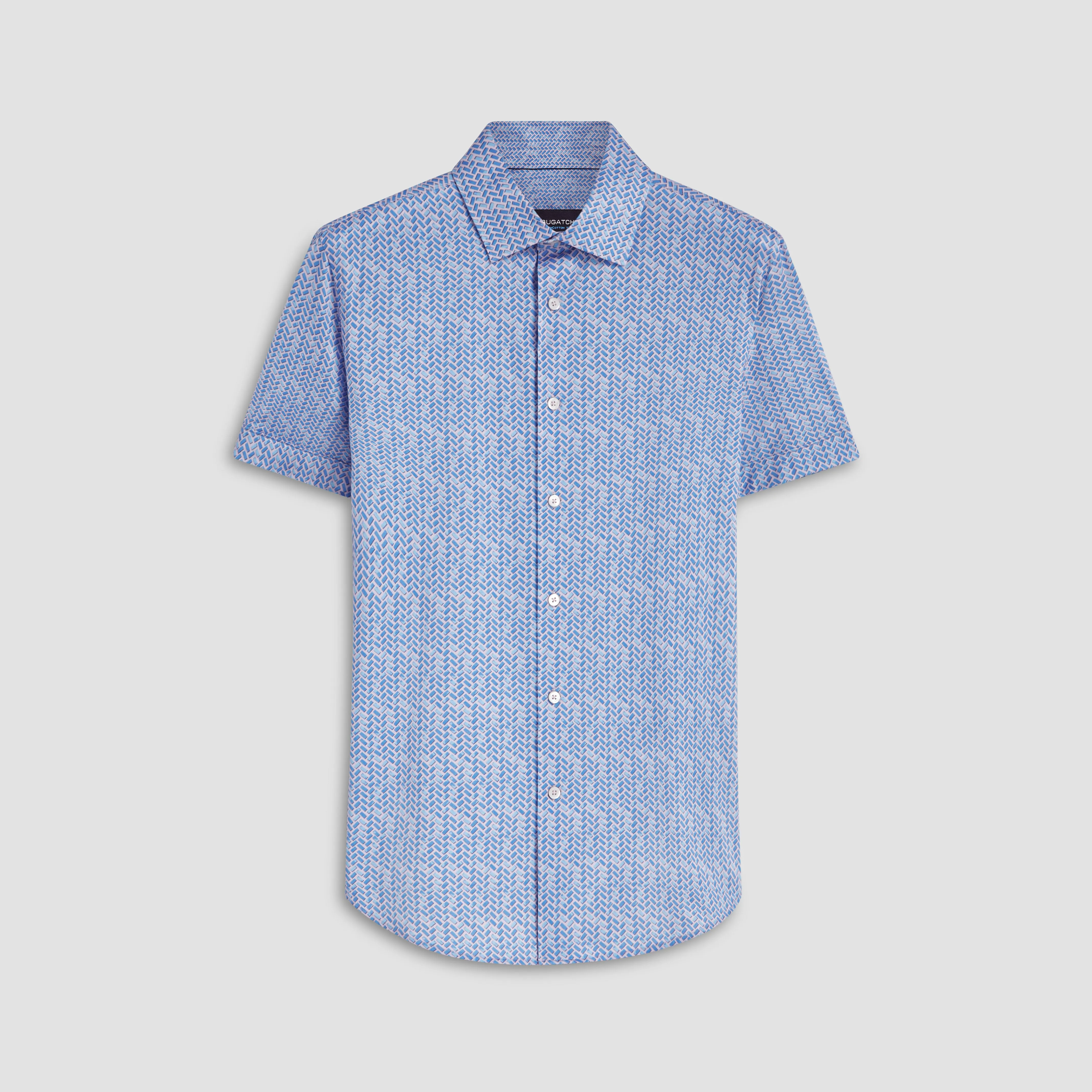 Miles Geometrical Print OoohCotton Short Sleeve Shirt