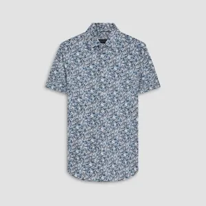 Miles Leaf Print OoohCotton Short Sleeve Shirt