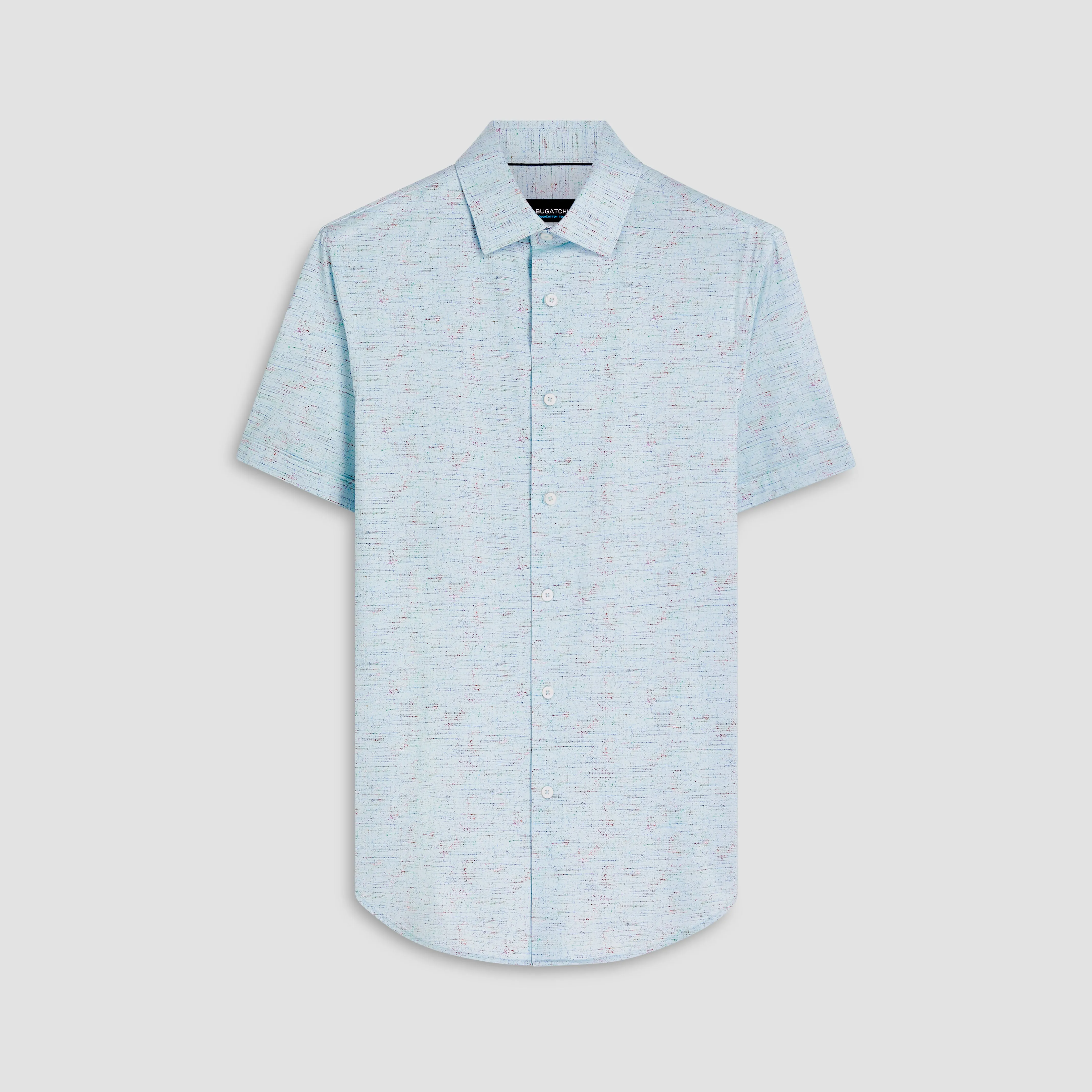 Miles Marled Print OoohCotton Short Sleeve Shirt
