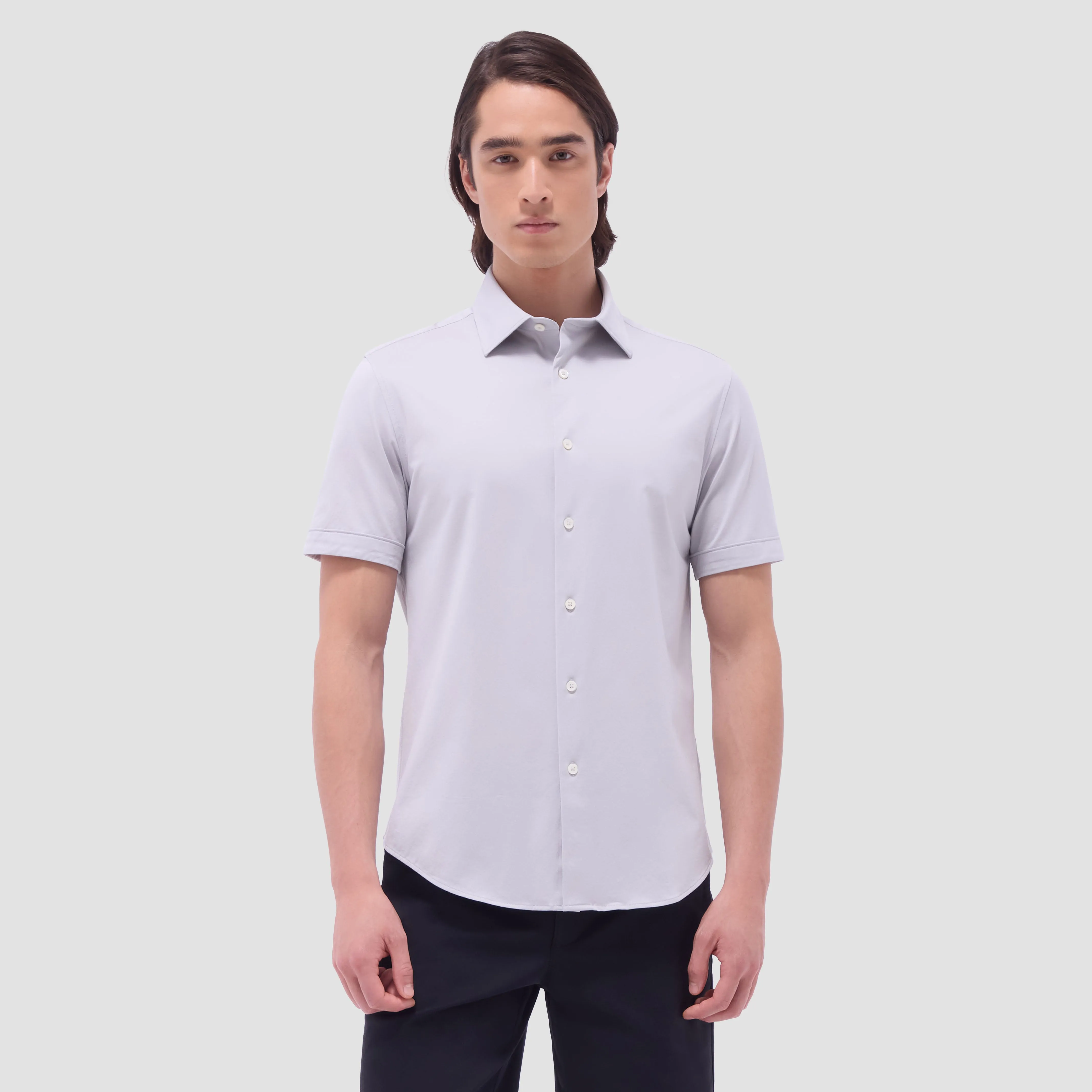 Miles Solid OoohCotton Short Sleeve Shirt