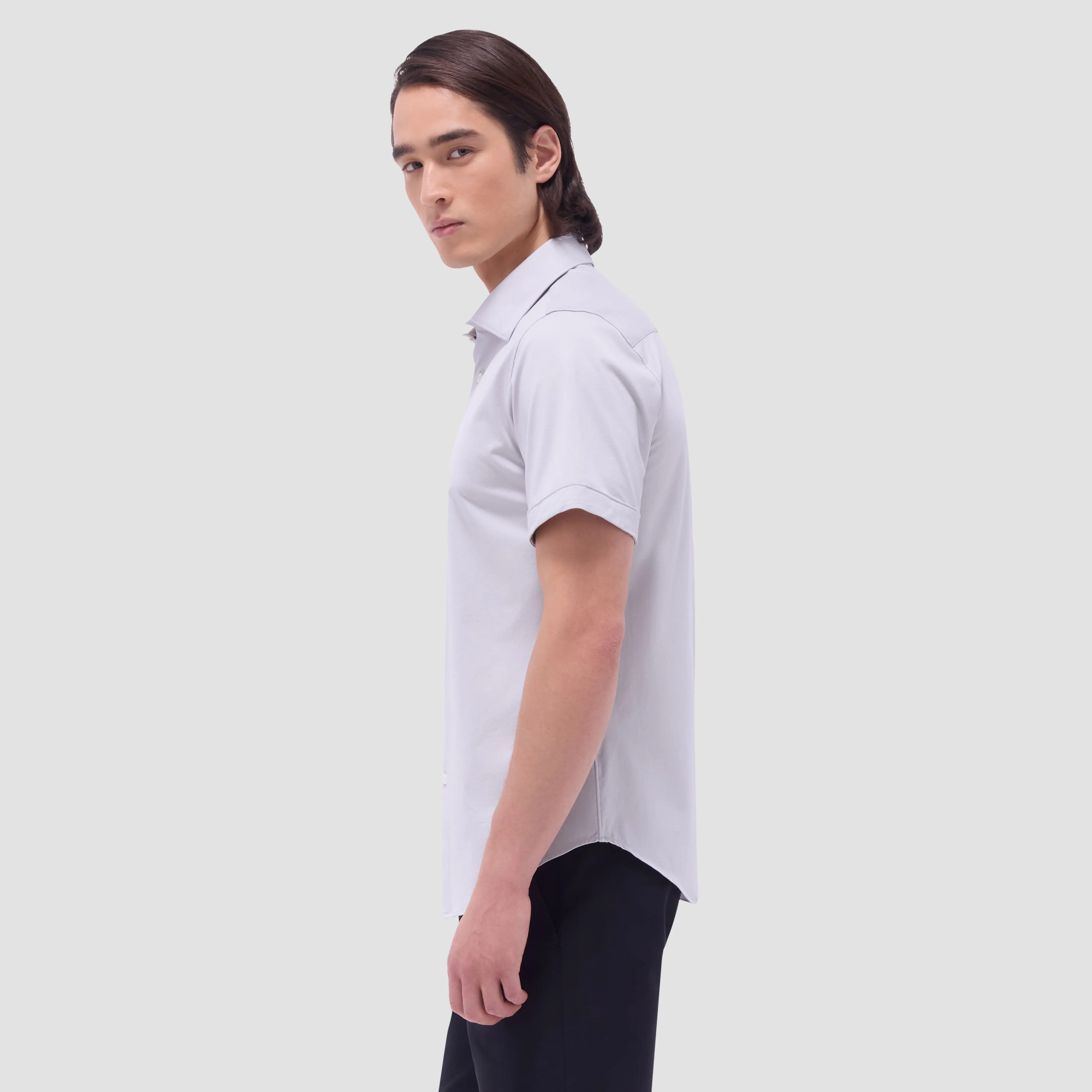 Miles Solid OoohCotton Short Sleeve Shirt