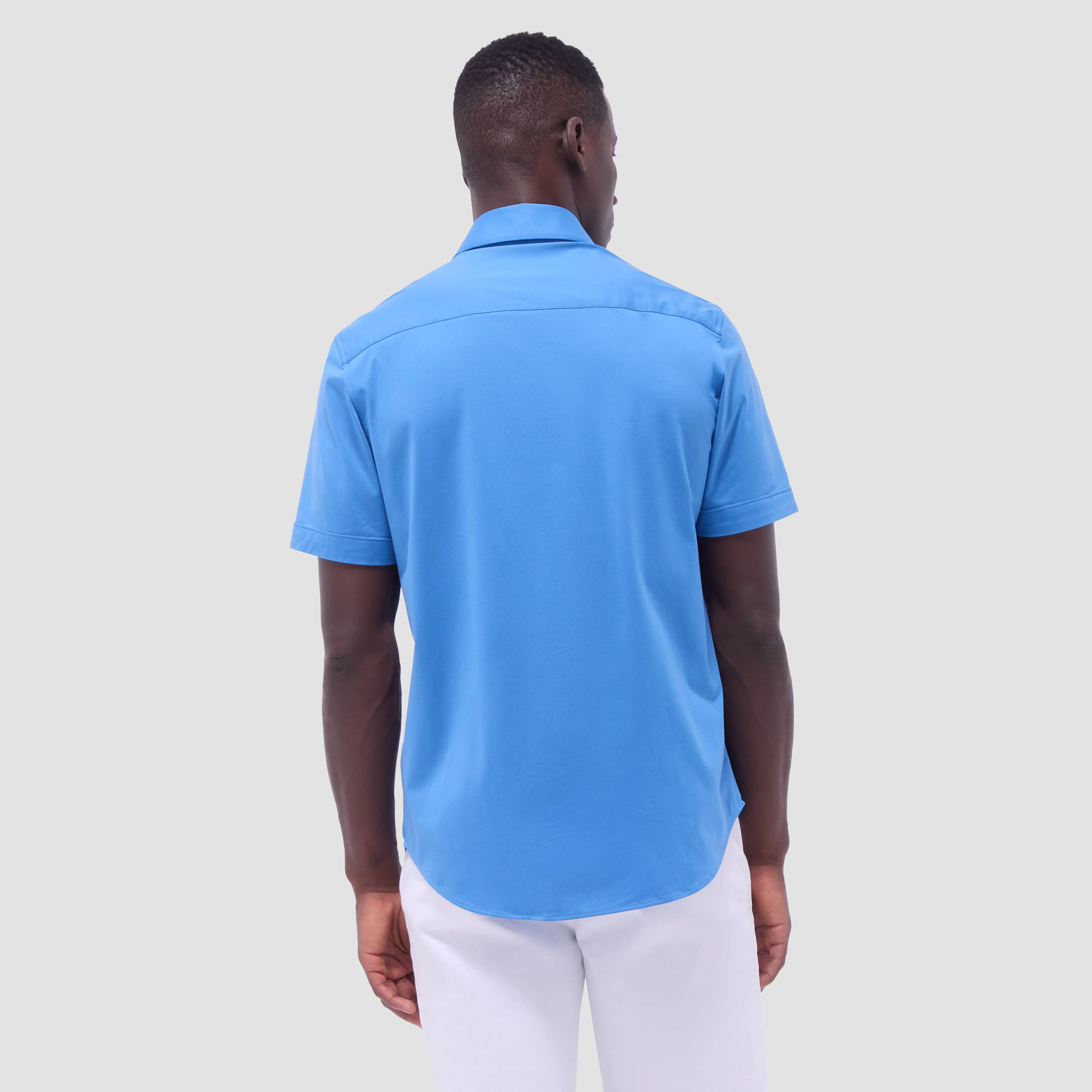 Miles Solid OoohCotton Short Sleeve Shirt