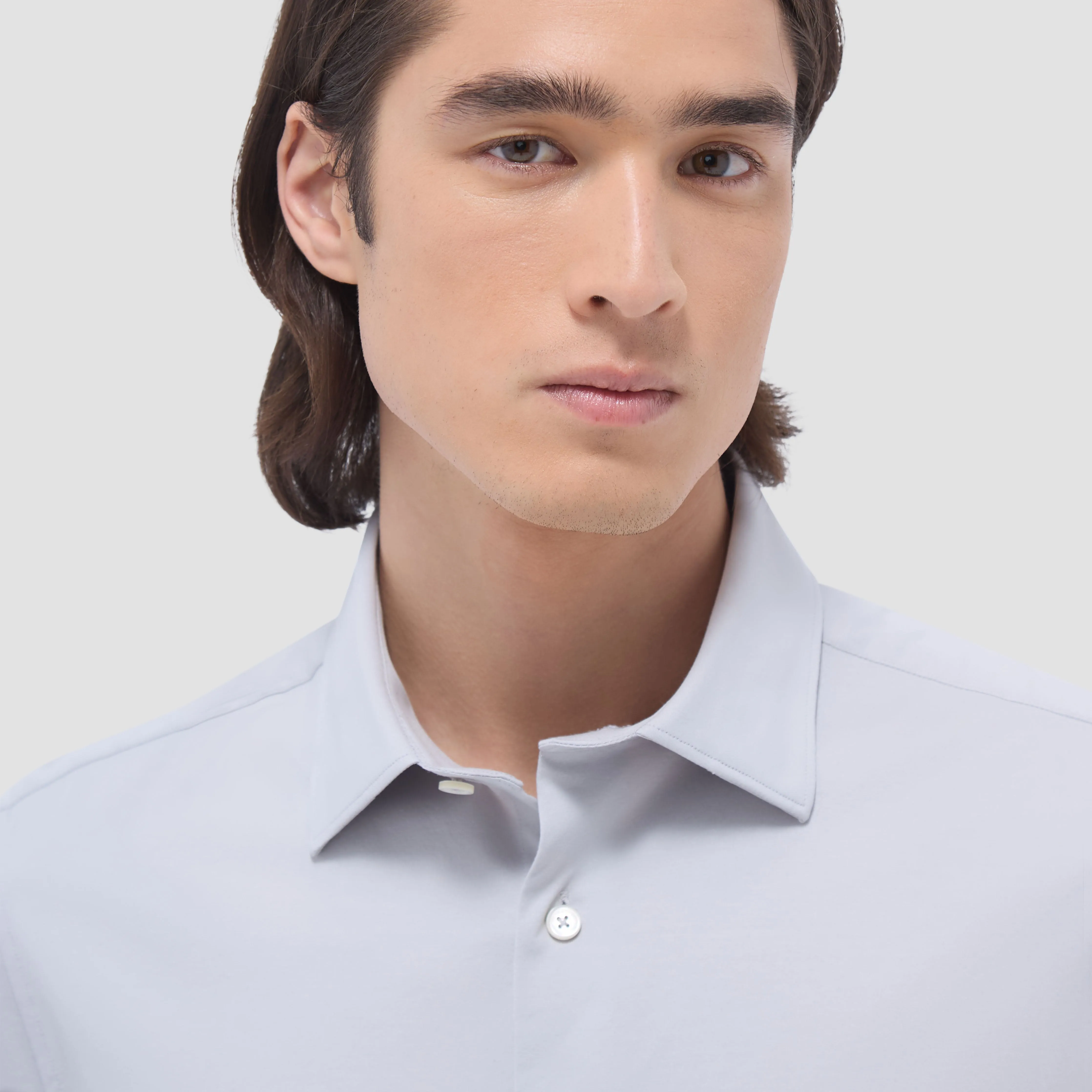 Miles Solid OoohCotton Short Sleeve Shirt