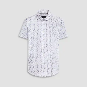 Miles Tropical Print OoohCotton Short Sleeve Shirt