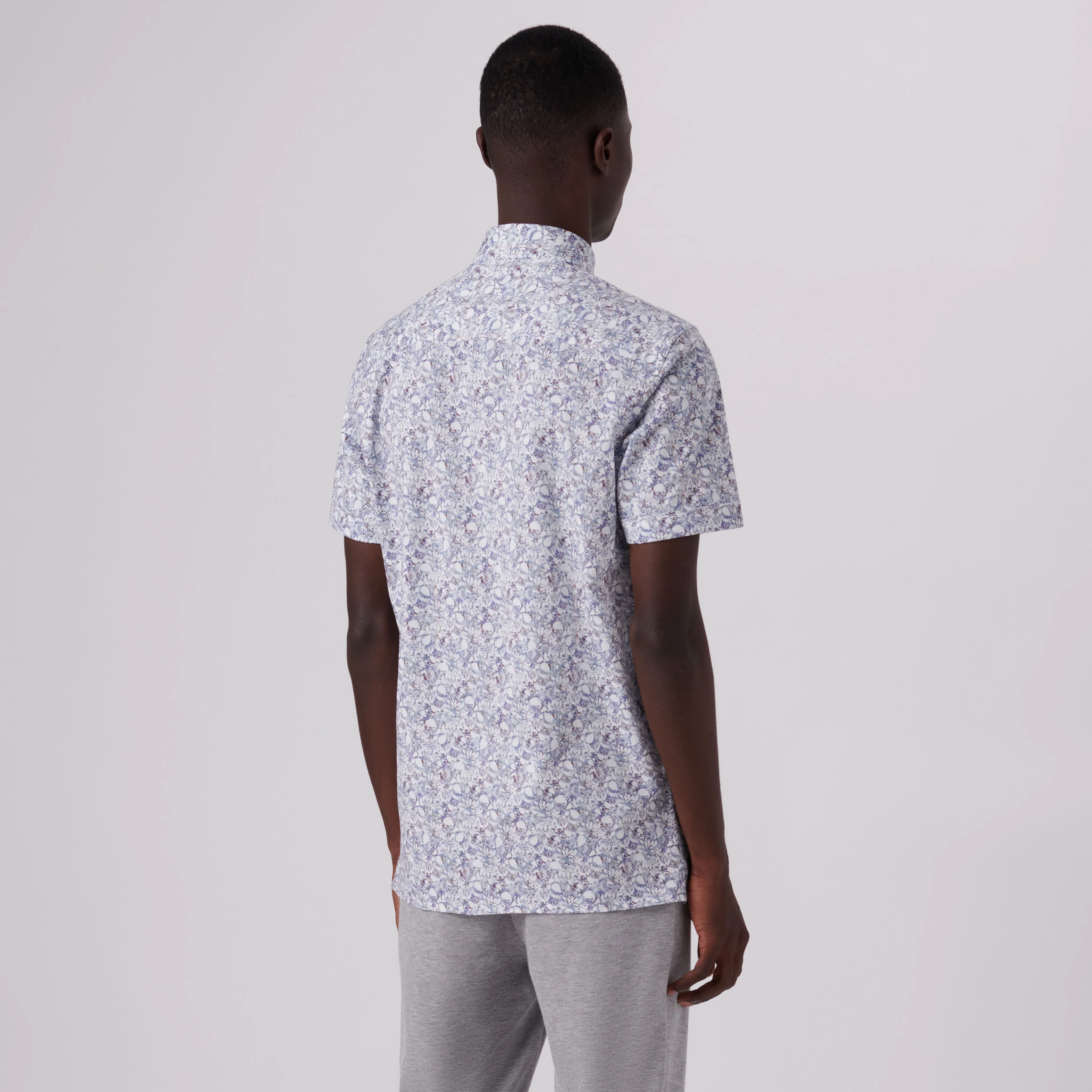 Milo Floral Print OoohCotton Short Sleeve Shirt