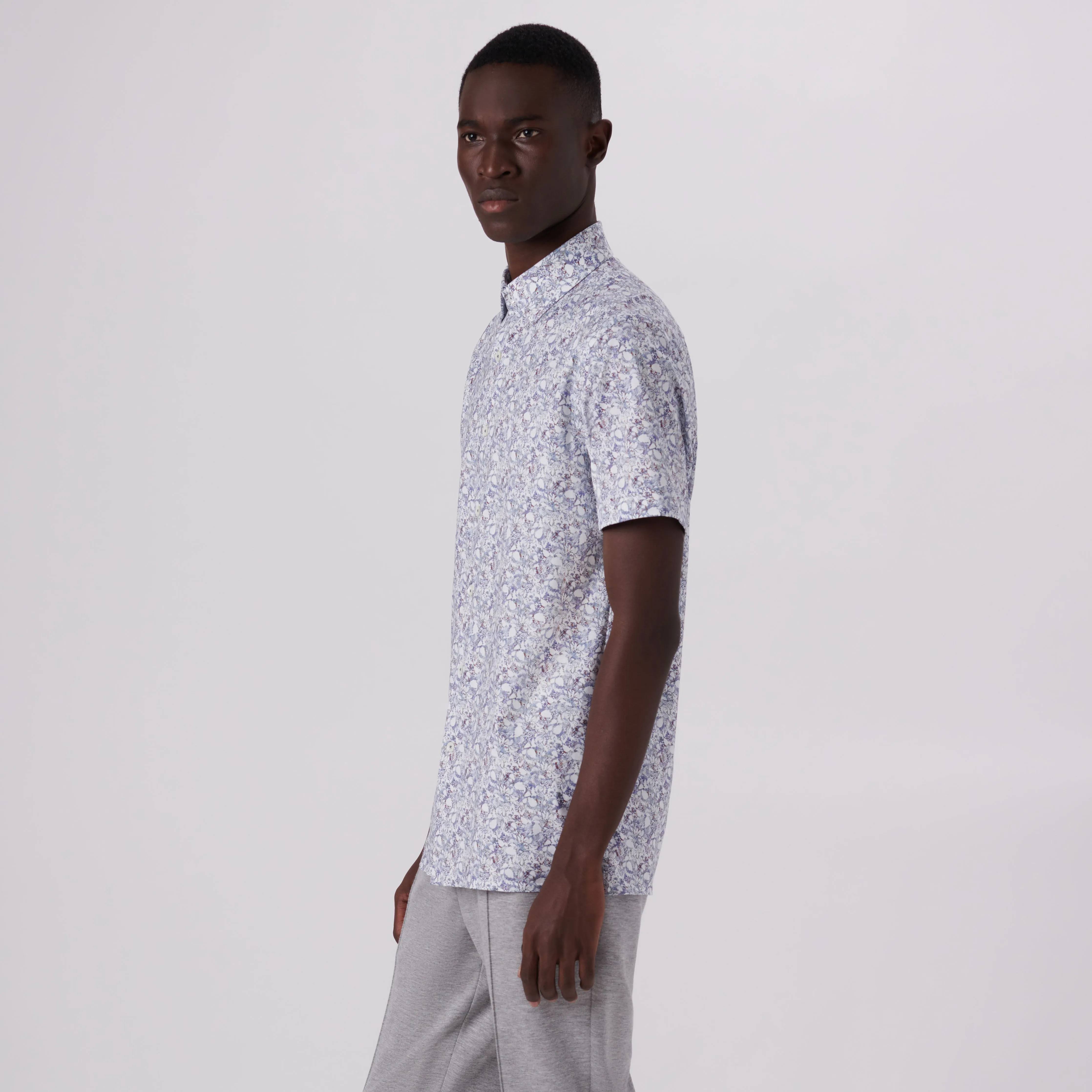 Milo Floral Print OoohCotton Short Sleeve Shirt