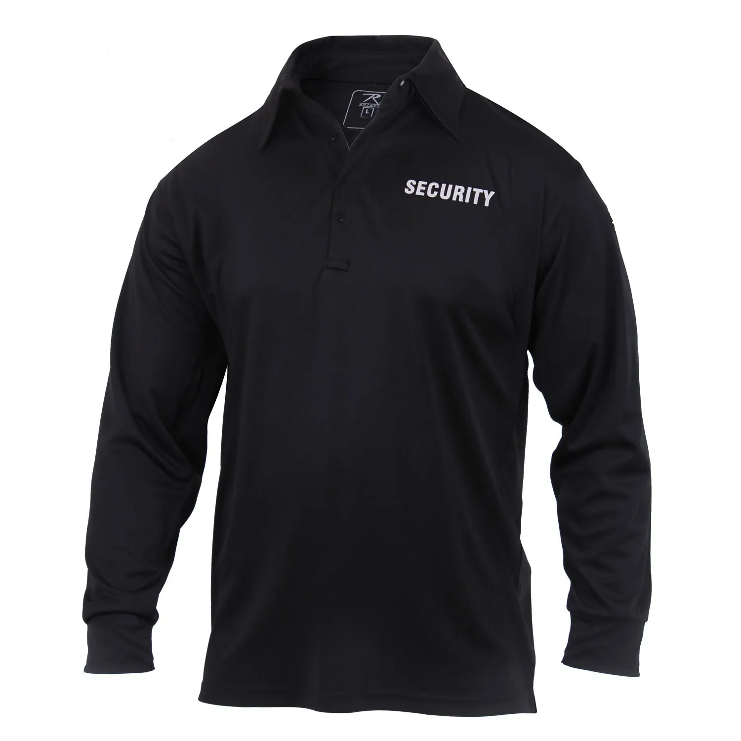 Moisture Wicking Long Sleeve Security Polo