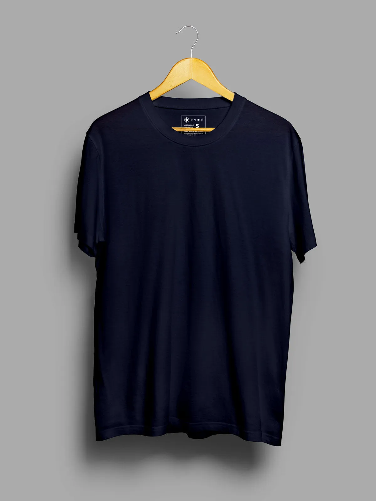 Muted Peach & Midnight Blue T shirt Combo