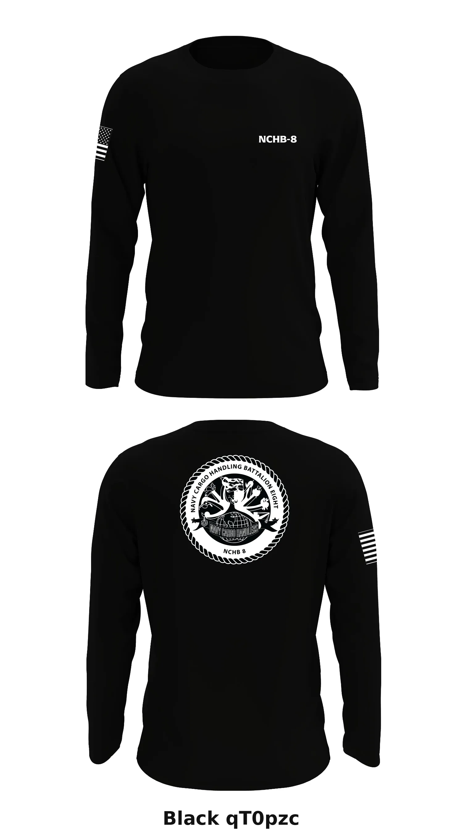 Navy Cargo Handling Battalion 8  Store 1 Core Men's LS Performance Tee - qT0pzc