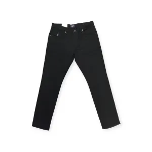 Polo Men's Knitted Slim Leg Denim Black