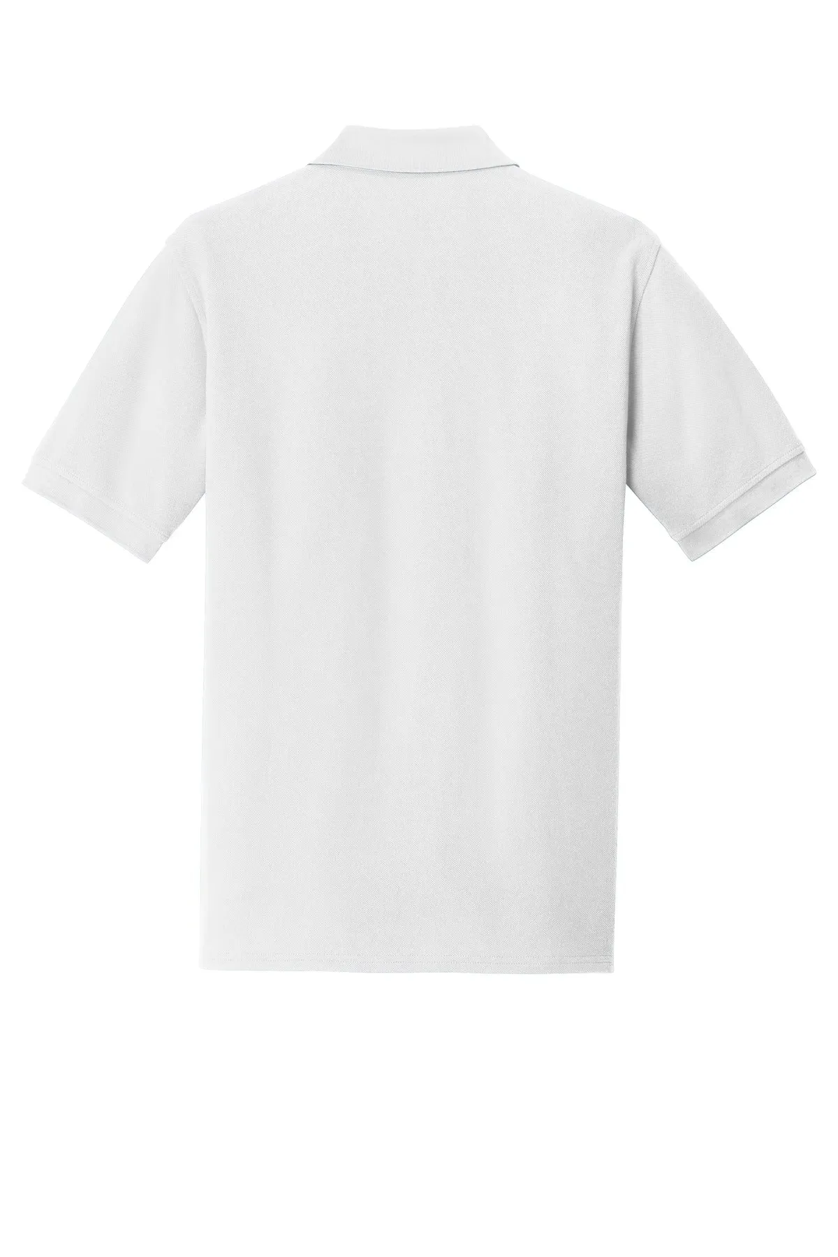 Port & Company Combed Ring Spun Pique Polo. KP1500 White