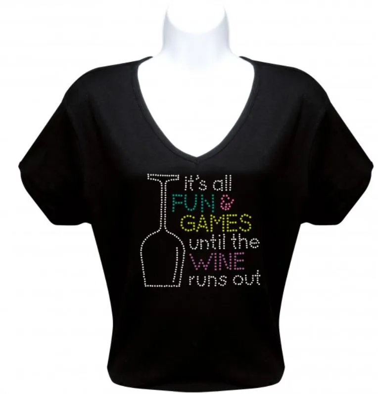 Rhinestone T-Shirt - Fun & Games