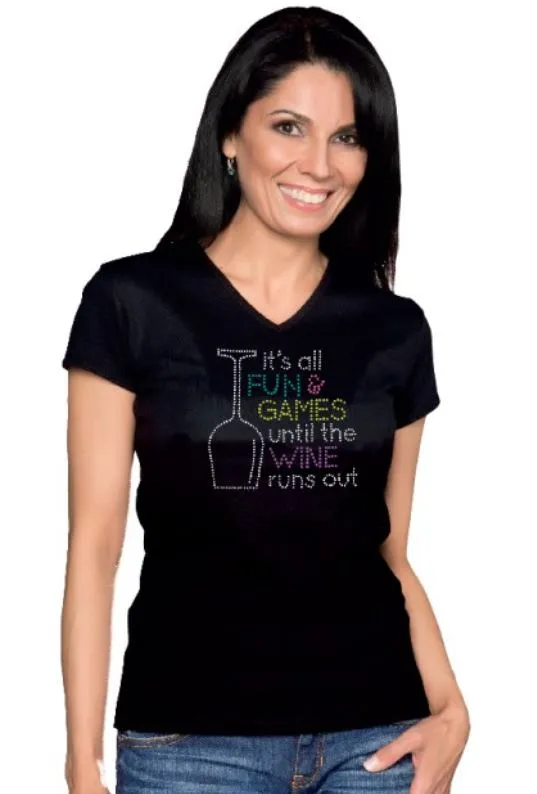 Rhinestone T-Shirt - Fun & Games