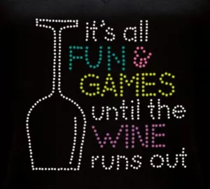 Rhinestone T-Shirt - Fun & Games