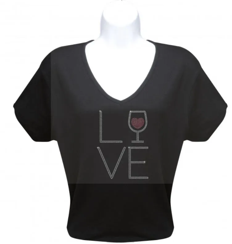 Rhinestone T-Shirt - LOVE