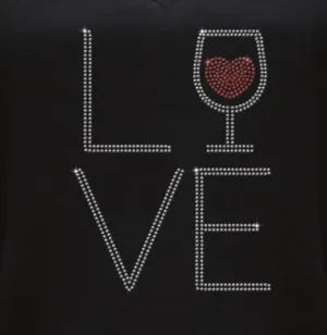 Rhinestone T-Shirt - LOVE