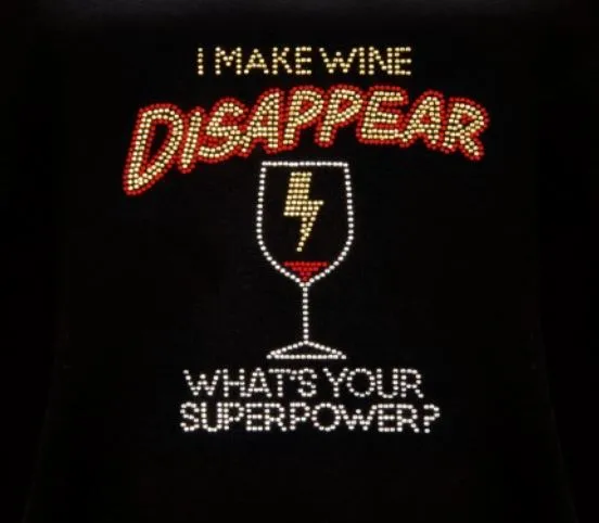 Rhinestone T-Shirt - Superpower