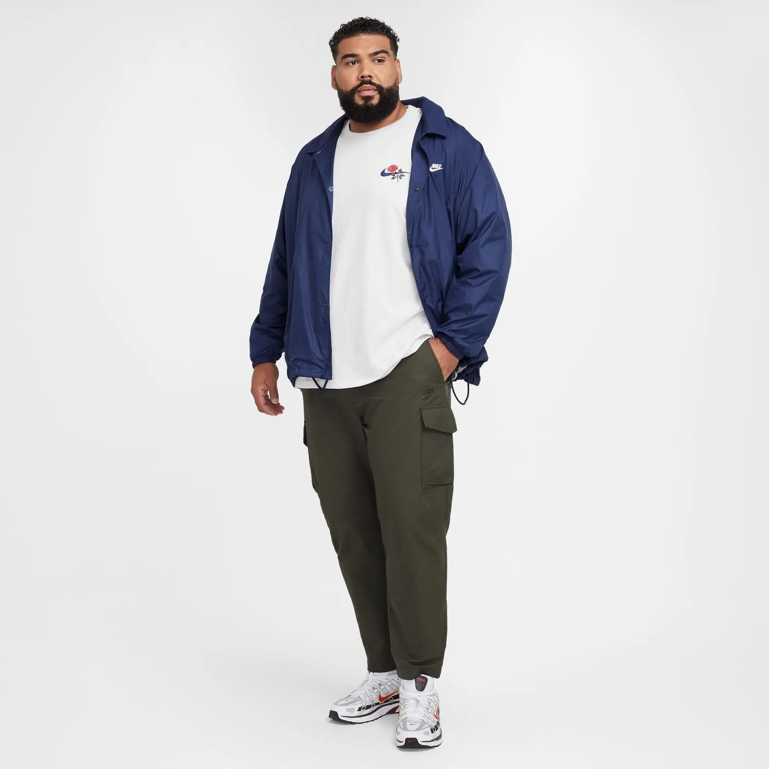Rose Embroidered Heavyweight Tee - Mens