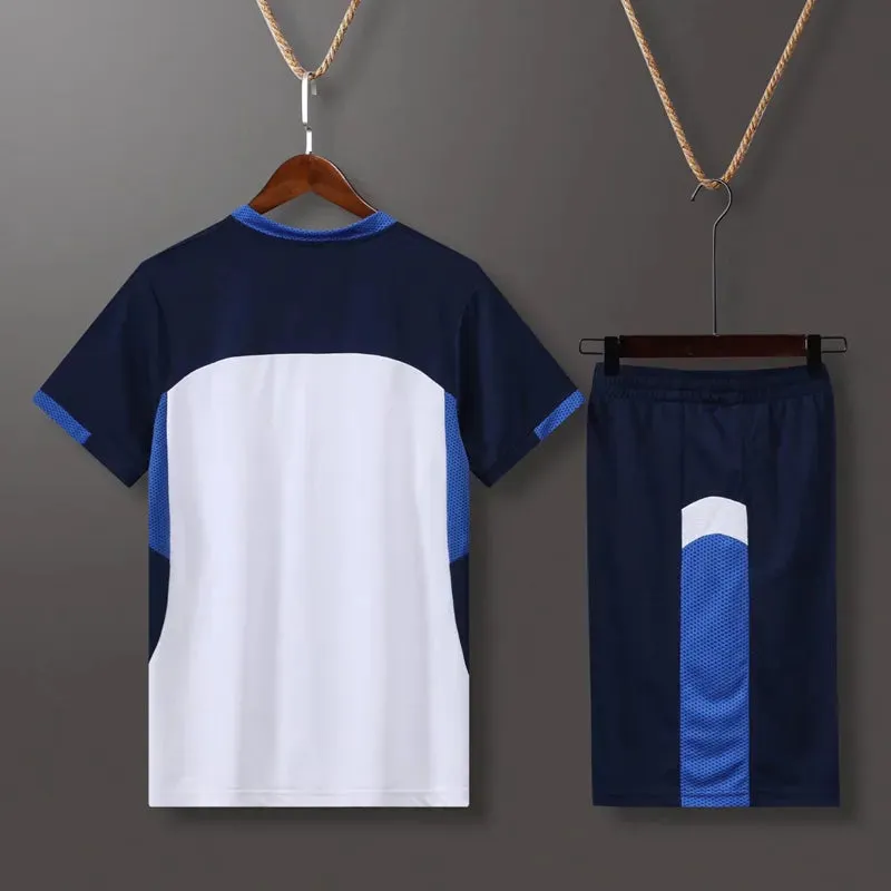 Short Sleeve Volleyball Uniform Men Volleyball Shirt Pocket Shorts Kit Training Wear Volleyball Jersey Running Set Track Suit