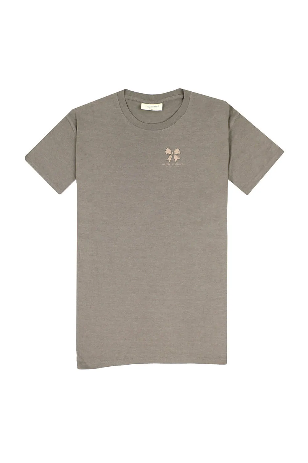 Simply Southern Camo Bow T-Shirt for Women in Desert Heather | SS-CAMOBOW-DESERTHTHR