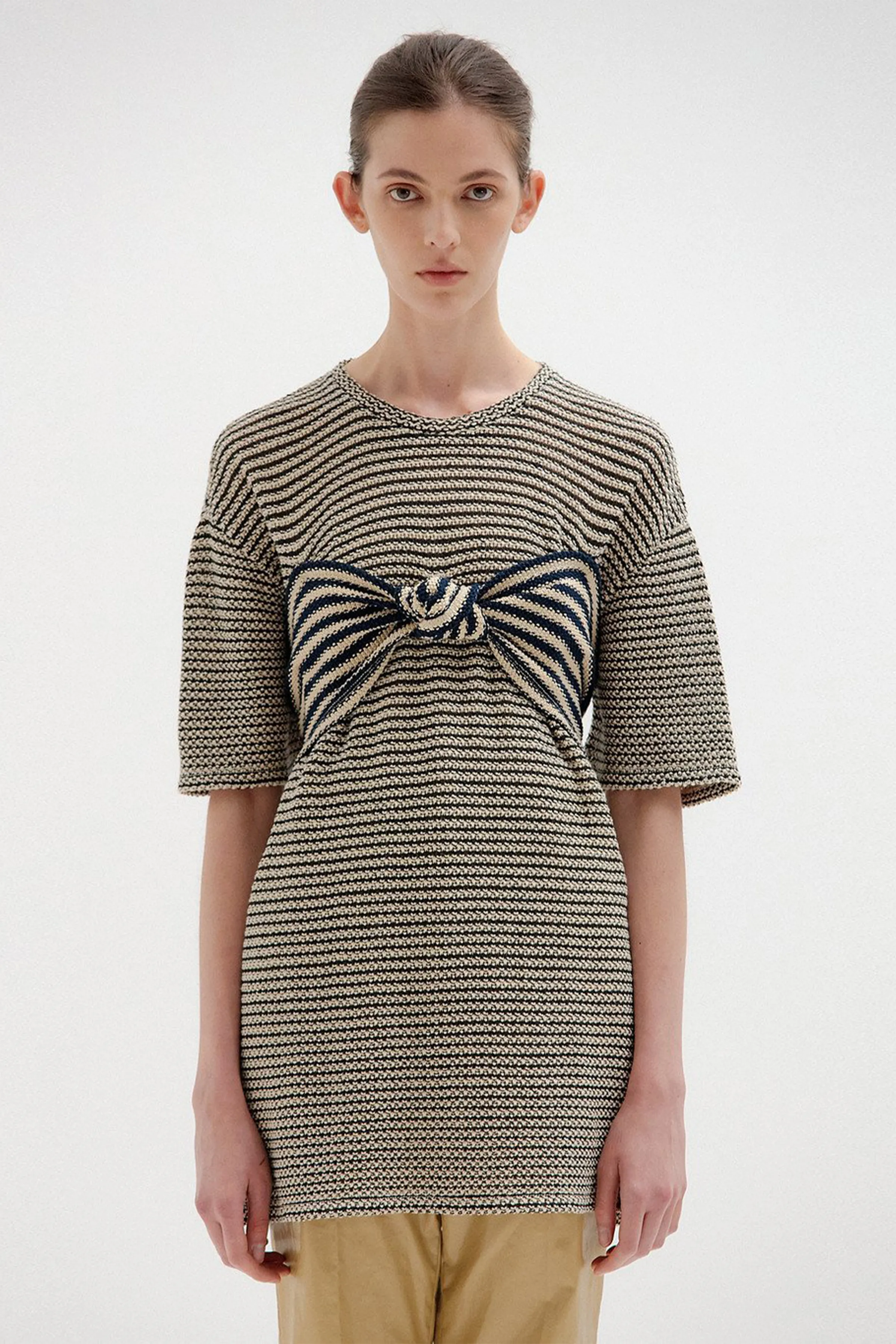 SIN KNOTTED BUSTIER T-SHIRT