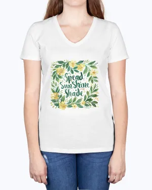 Sunshine not shade - Ladies V-neck T-Shirt