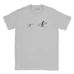 Surf Tripping Penguins Organic Unisex T-Shirt