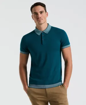 Tech Knit Contrast Sweater Polo