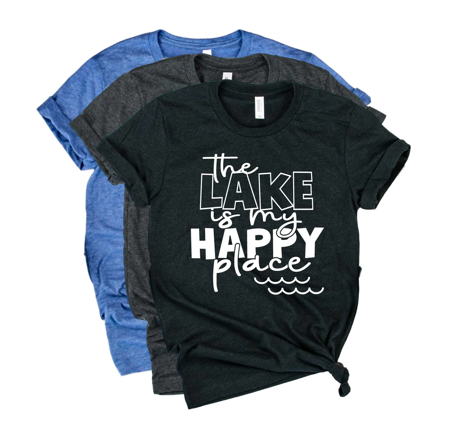 The Lake Is My Happy Place Shirt | Lake Shirt | Vacation Shirt | Unisex Crew