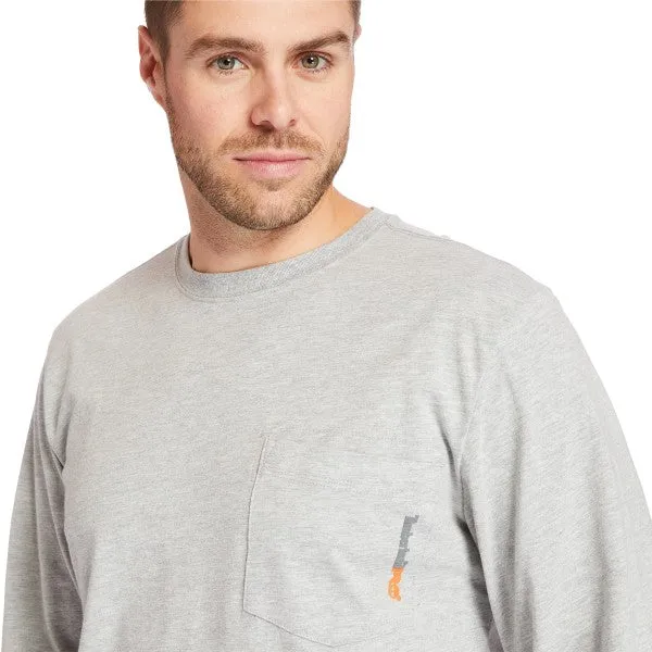 Timberland Pro Men's Base Plate Long Sleeve - Grey - TB0A1HVNC81