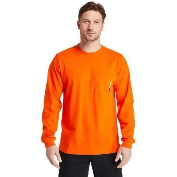 Timberland Pro Men's Flame Resistant Pocket Work T-Shirt - Orange - TB0A23PFY86