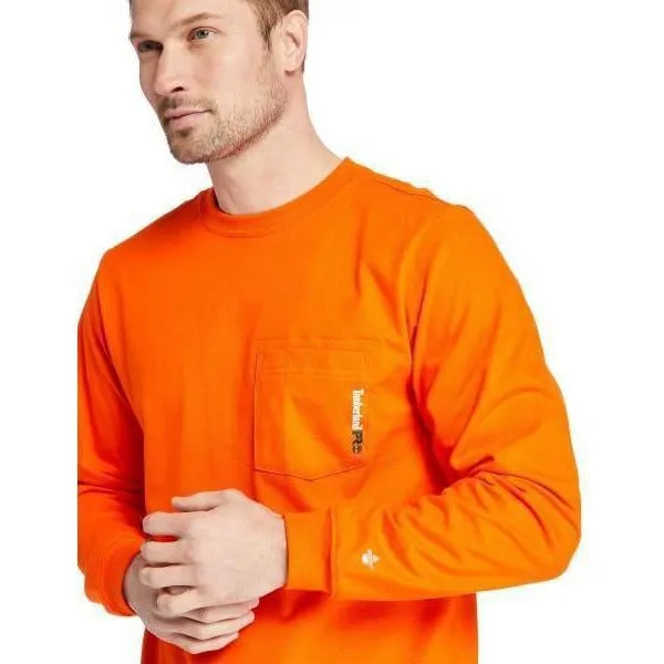 Timberland Pro Men's Flame Resistant Pocket Work T-Shirt - Orange - TB0A23PFY86