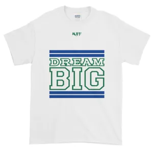 White Royal Blue and Green Short-Sleeve T-Shirt