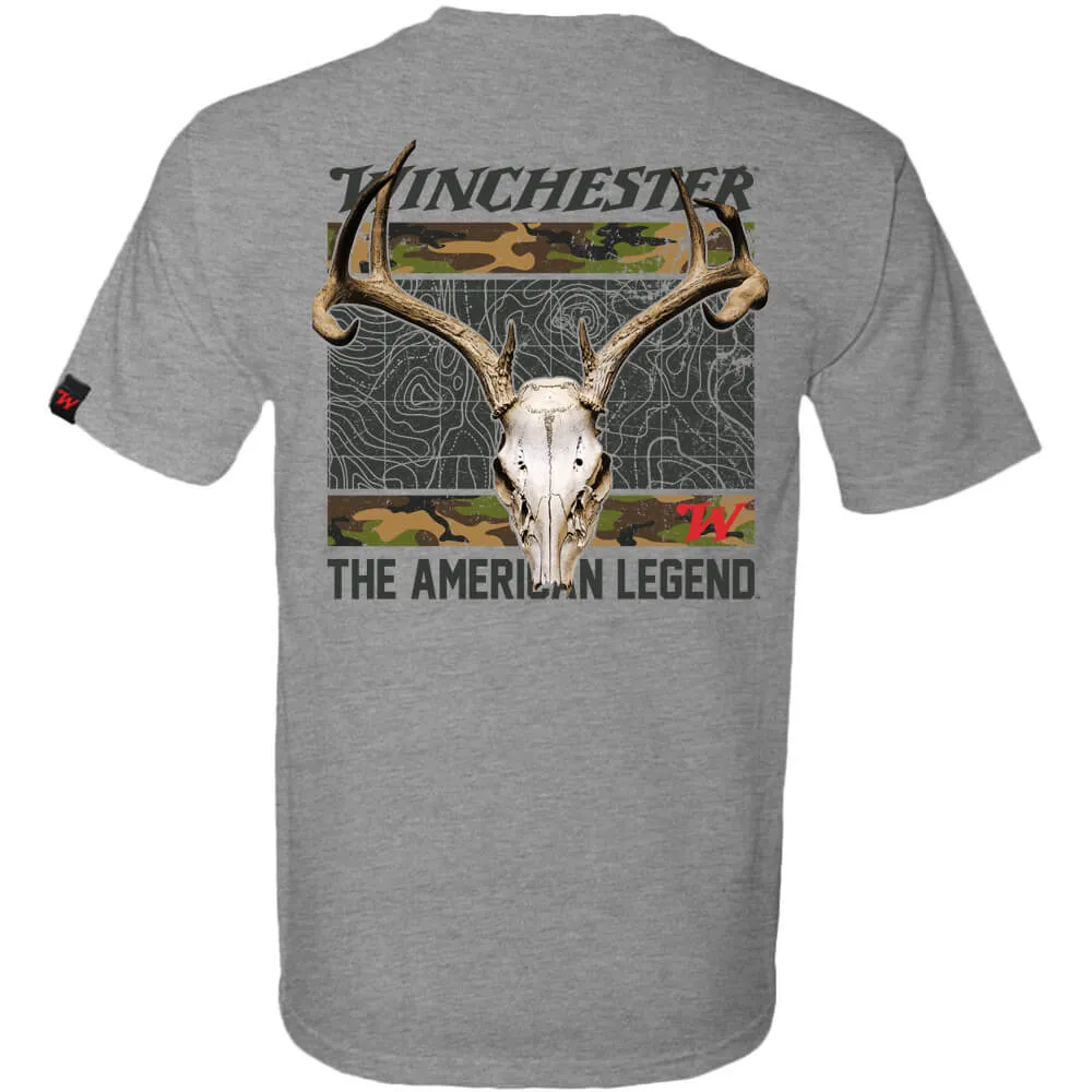 Winchester Pro - Camo Deer Skull - Short Sleeve T-Shirt
