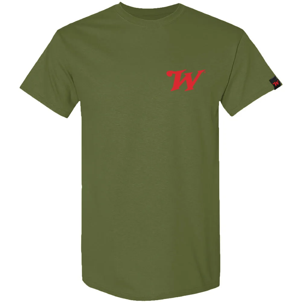 Winchester Pro - Camo Deer Skull - Short Sleeve T-Shirt